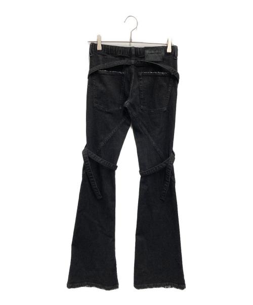 THERED THREAD（ザ・レッド・スレッド）THERED THREAD (ザ・レッド・スレッド) droop denim pants ブラック サイズ:S 未使用品の古着・服飾アイテム
