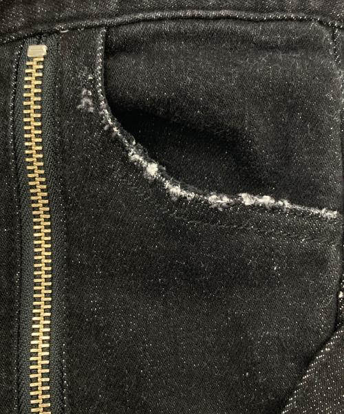 THERED THREAD（ザ・レッド・スレッド）THERED THREAD (ザ・レッド・スレッド) droop denim pants ブラック サイズ:S 未使用品の古着・服飾アイテム