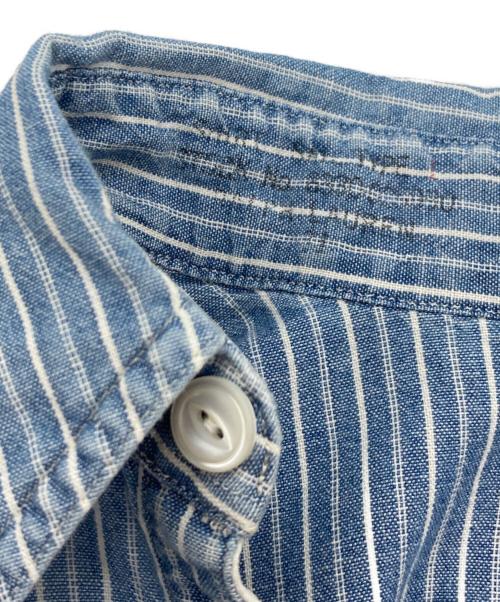 POLO RALPH LAUREN（ポロ・ラルフローレン）POLO RALPH LAUREN (ポロ・ラルフローレン) ストライプワークシャツ インディゴ サイズ:Mの古着・服飾アイテム