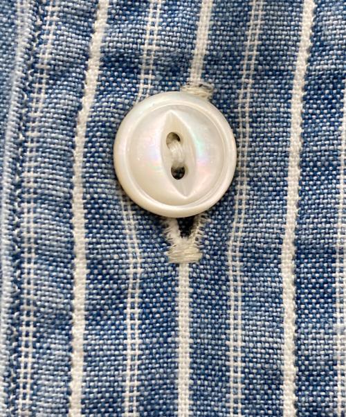 POLO RALPH LAUREN（ポロ・ラルフローレン）POLO RALPH LAUREN (ポロ・ラルフローレン) ストライプワークシャツ インディゴ サイズ:Mの古着・服飾アイテム
