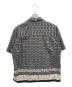 PERRY ELLIS (ペリーエリス) 【古着】半袖総柄オープンカラーシャツ グレー×ネイビー サイズ:L：8000円