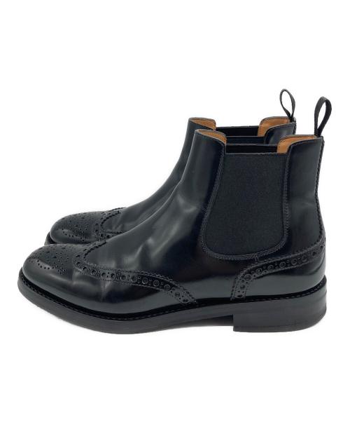 CHURCH'S（チャーチ）CHURCH'S (チャーチ) KETSBYウィングチップサイドゴアブーツ ブラック サイズ:SIZE 36 1/2の古着・服飾アイテム