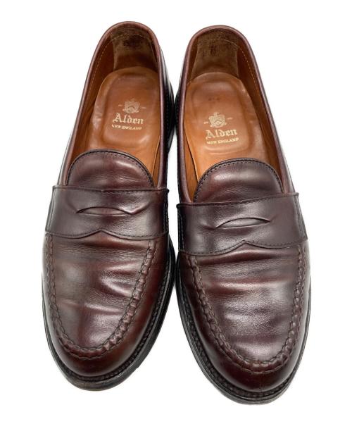 Alden（オールデン）ALDEN (オールデン) カーフレザーペニーローファー ブラウン サイズ:SIZE 8Dの古着・服飾アイテム