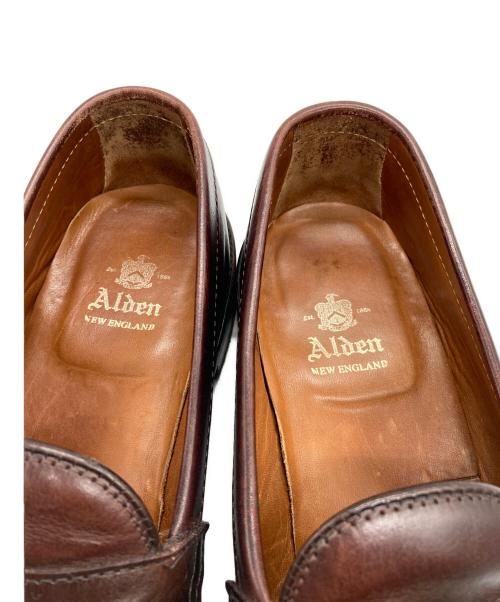 Alden（オールデン）ALDEN (オールデン) カーフレザーペニーローファー ブラウン サイズ:SIZE 8Dの古着・服飾アイテム