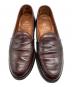 中古・古着 ALDEN (オールデン) カーフレザーペニーローファー ブラウン サイズ:SIZE 8D：40000円