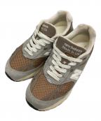 NEW BALANCEニューバランス）の古着「ローカットスニーカー」｜グレー×ブラウン