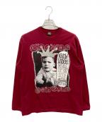 stussyステューシー）の古着「OLD L/S KIDS」｜レッド