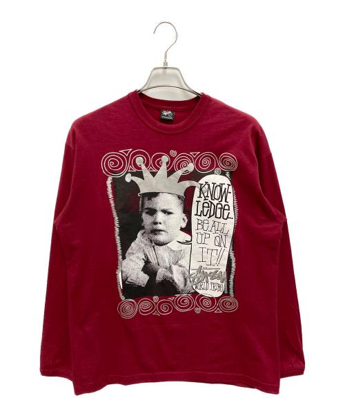 stussy（ステューシー）stussy (ステューシー) OLD L/S KIDS レッド サイズ:Lの古着・服飾アイテム