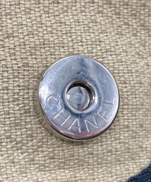 CHANEL（シャネル）CHANEL (シャネル) ドーヴィルGM チェーントートバッグ ベージュの古着・服飾アイテム