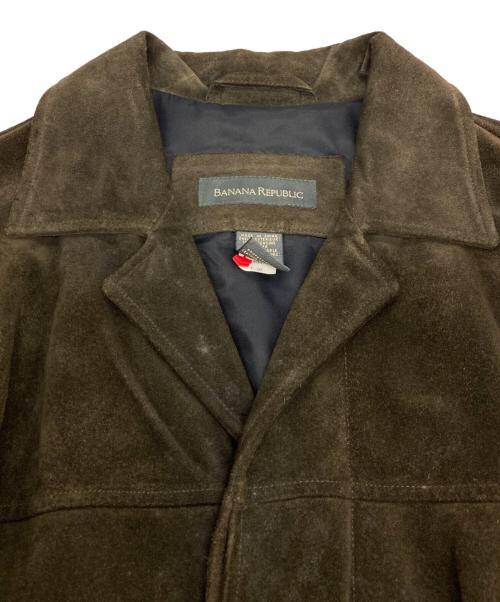 BANANA REPUBLIC（バナナリパブリック）BANANA REPUBLIC (バナナリパブリック) スエードレザー ハーフコート ブラウン サイズ:Sの古着・服飾アイテム