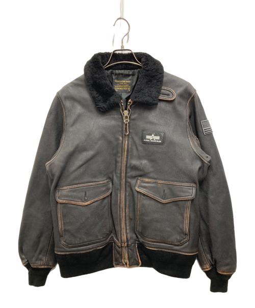 ALPHA（アルファ）ALPHA (アルファ) G-1 フライトジャケット ブラック サイズ:ＸＬの古着・服飾アイテム