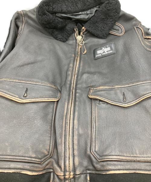 ALPHA（アルファ）ALPHA (アルファ) G-1 フライトジャケット ブラック サイズ:ＸＬの古着・服飾アイテム