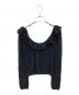 cygne (シーニュ) 透かし編みフリルニット Tommy ブラック サイズ:FREE：15000円