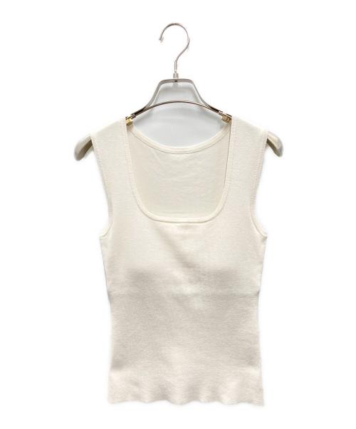 cygne（シーニュ）cygne (シーニュ) カップインニットタンク PECO ホワイト 未使用品の古着・服飾アイテム
