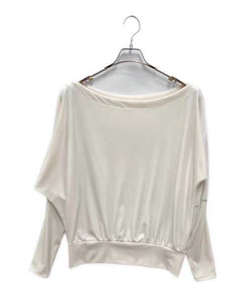 cygne（シーニュ）cygne (シーニュ) ベロアトップス gigi ホワイト サイズ:FREEの古着・服飾アイテム