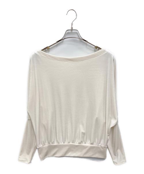 cygne（シーニュ）cygne (シーニュ) ベロアトップス gigi ホワイト サイズ:FREEの古着・服飾アイテム