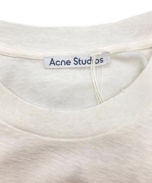 Acne studios（アクネ ストゥディオズ）ACNE STUDIOS (アクネ ストゥディオズ) スプレーロゴ ショート ロゴTシャツ ホワイト サイズ:XS 未使用品の古着・服飾アイテム