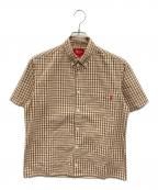 SUPREMEシュプリーム）の古着「Gingham S/S Shirt」｜ベージュ