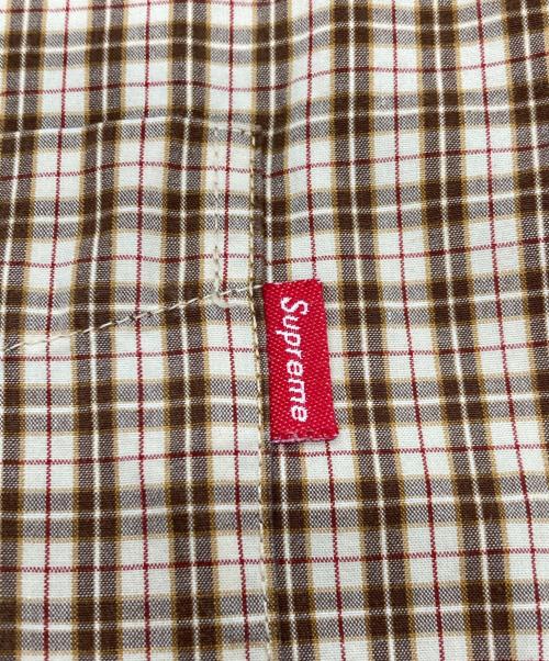 SUPREME（シュプリーム）Supreme (シュプリーム) Gingham S/S Shirt ベージュ サイズ:Sの古着・服飾アイテム
