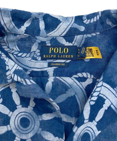POLO RALPH LAUREN（ポロ・ラルフローレン）POLO RALPH LAUREN (ポロ・ラルフローレン) Ships Wheel Vacation Shirt ネイビー サイズ:Sの古着・服飾アイテム