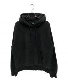 stussy（ステューシー）の古着「フードロゴパーカー」｜ブラック