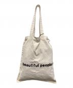 beautiful peopleビューティフルピープル）の古着「brushed logo bag」｜アイボリー