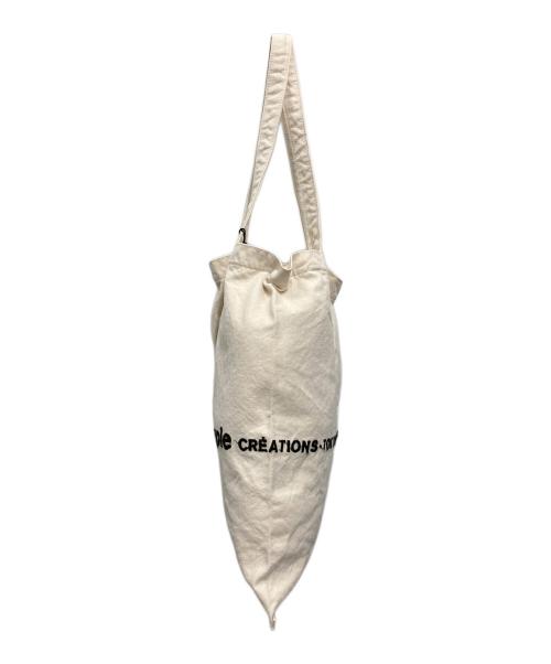 beautiful people（ビューティフルピープル）beautiful people (ビューティフルピープル) brushed logo bag アイボリーの古着・服飾アイテム