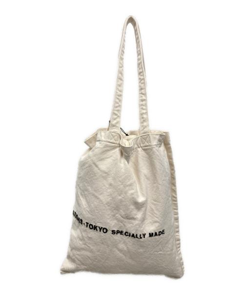 beautiful people（ビューティフルピープル）beautiful people (ビューティフルピープル) brushed logo bag アイボリーの古着・服飾アイテム
