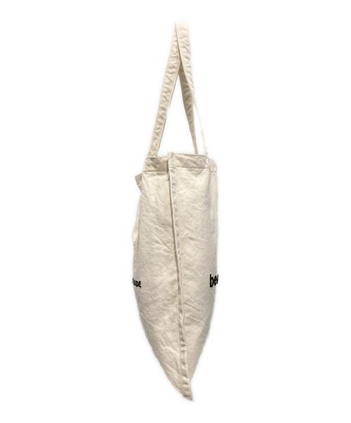 beautiful people（ビューティフルピープル）beautiful people (ビューティフルピープル) brushed logo bag アイボリーの古着・服飾アイテム