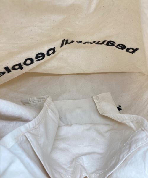 beautiful people（ビューティフルピープル）beautiful people (ビューティフルピープル) brushed logo bag アイボリーの古着・服飾アイテム