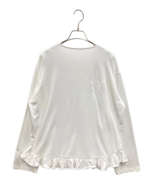 rosy monster（ロージーモンスター）rosy monster (ロージーモンスター) フリル切替カットソー ホワイト サイズ:FREEの古着・服飾アイテム