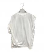 nagonstansナゴンスタンス）の古着「asymmetry twist t-shirt」｜ホワイト