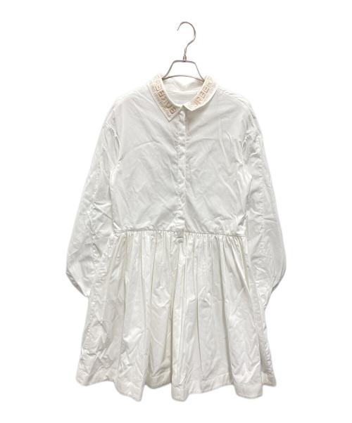 BURBERRY LONDON（バーバリーロンドン）BURBERRY LONDON (バーバリーロンドン) シャツワンピース ホワイト サイズ:14Y 未使用品の古着・服飾アイテム