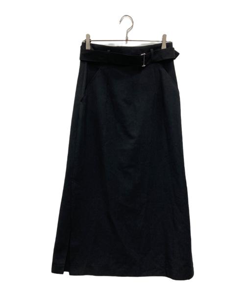 foufou（フーフー）foufou (フーフー) ベルテッドスカート ブラック サイズ:1の古着・服飾アイテム