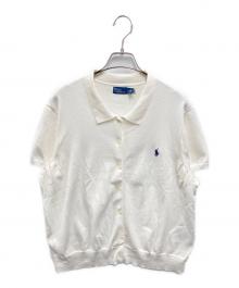 POLO RALPH LAUREN（ポロ・ラルフローレン）の古着「S/Sボタンカーディガン」｜ホワイト