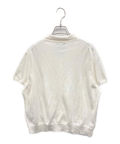 POLO RALPH LAUREN（ポロ・ラルフローレン）POLO RALPH LAUREN (ポロ・ラルフローレン) S/Sボタンカーディガン ホワイト サイズ:XLの古着・服飾アイテム