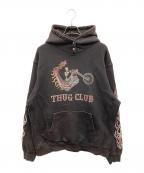 THUG CLUBサグ クラブ）の古着「Dragon Chopper Hoodie」｜ブラック