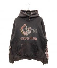 THUG CLUB（サグ クラブ）の古着「Dragon Chopper Hoodie」｜ブラック