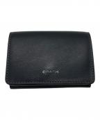 COACHコーチ）の古着「ミニ トライフォールド コイン ウォレット」｜ブラック