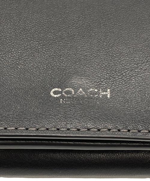 COACH（コーチ）COACH (コーチ) ミニ トライフォールド コイン ウォレット ブラックの古着・服飾アイテム