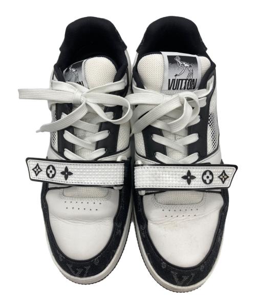 LOUIS VUITTON（ルイ ヴィトン）LOUIS VUITTON (ルイ ヴィトン) LVトレイナースニーカー ブラック サイズ:SIZE 8 1/2の古着・服飾アイテム