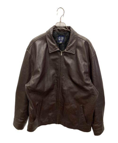 OLD GAP（オールドギャップ）OLD GAP (オールドギャップ) 00sレザースイングトップ ブラウン サイズ:XLの古着・服飾アイテム