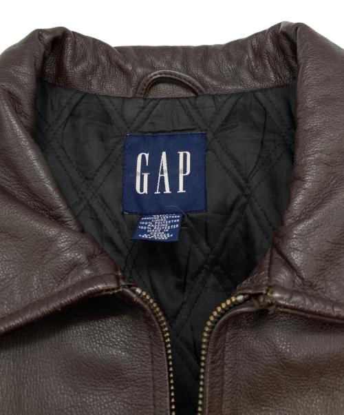 OLD GAP（オールドギャップ）OLD GAP (オールドギャップ) 00sレザースイングトップ ブラウン サイズ:XLの古着・服飾アイテム