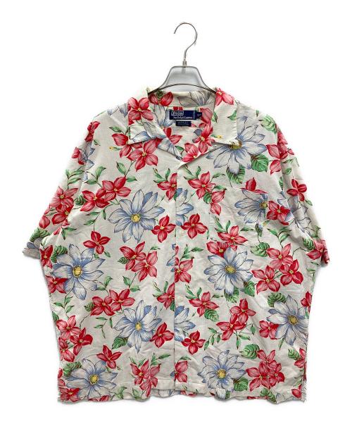 POLO RALPH LAUREN（ポロ・ラルフローレン）POLO RALPH LAUREN (ポロ・ラルフローレン) 【古着】シアサッカー 開襟アロハシャツ アイボリー サイズ:XXLの古着・服飾アイテム