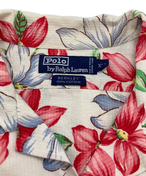 POLO RALPH LAUREN（ポロ・ラルフローレン）POLO RALPH LAUREN (ポロ・ラルフローレン) 【古着】シアサッカー 開襟アロハシャツ アイボリー サイズ:XXLの古着・服飾アイテム