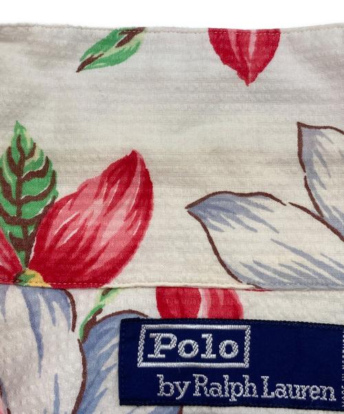POLO RALPH LAUREN（ポロ・ラルフローレン）POLO RALPH LAUREN (ポロ・ラルフローレン) 【古着】シアサッカー 開襟アロハシャツ アイボリー サイズ:XXLの古着・服飾アイテム