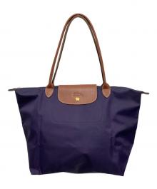 LONGCHAMP（ロンシャン）の古着「折り畳みトートバッグ」｜パープル