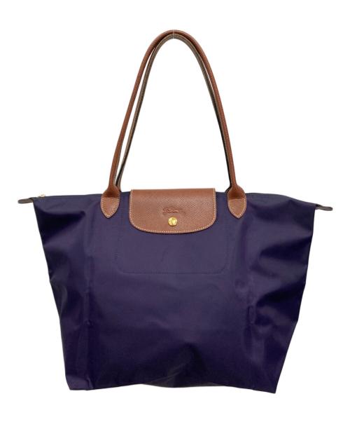LONGCHAMP（ロンシャン）LONGCHAMP (ロンシャン) 折り畳みトートバッグ パープルの古着・服飾アイテム