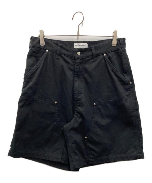 COOTIE PRODUCTIONS（クーティープロダクツ）COOTIE PRODUCTIONS (クーティープロダクツ) Abyss Dyed Duck Double Knee Painter Shorts ブラック サイズ:Mの古着・服飾アイテム