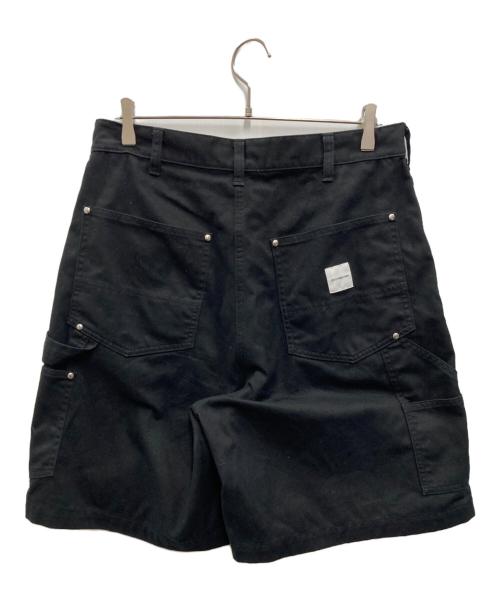 COOTIE PRODUCTIONS（クーティープロダクツ）COOTIE PRODUCTIONS (クーティープロダクツ) Abyss Dyed Duck Double Knee Painter Shorts ブラック サイズ:Mの古着・服飾アイテム